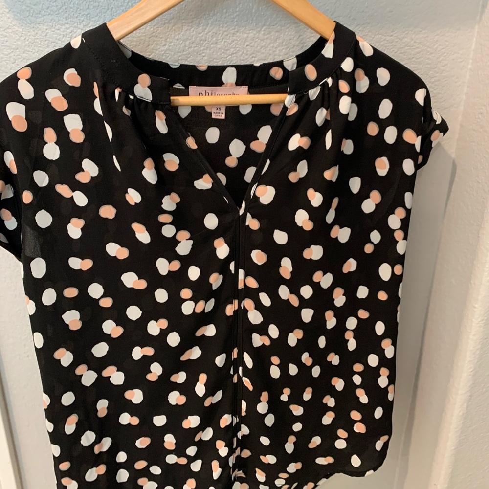 Philosophy Polka Dotted Shirt